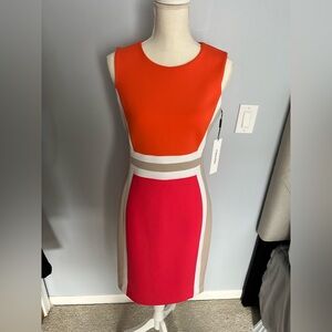 Calvin Klein Multi Color Business Dress